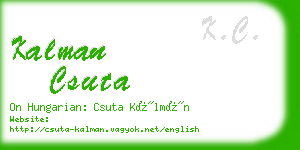 kalman csuta business card